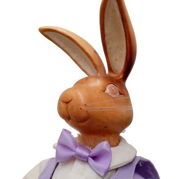 The Hopkins Bunny Rabbit Sculpture Wood Robert Raikes 1990s Numbered Limited - Picture 16 of 16